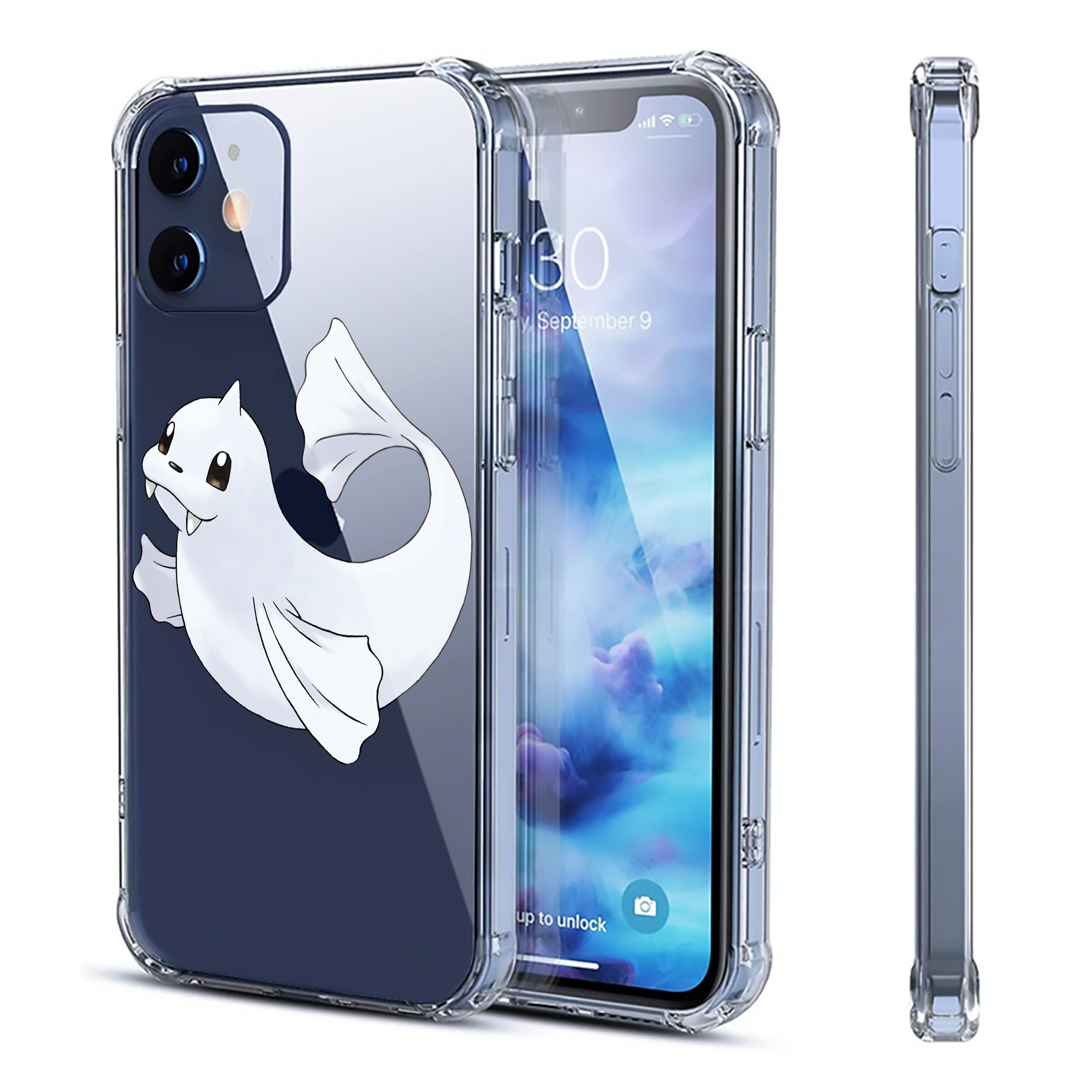 （画像用） ポケットモンスター Pokémon 【iPhone 12シリーズ対応】透明スマホケース（クリアソフトケース）